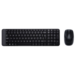 Logitech MK220 RF Wireless Mouse Keyboard Combo - English Layout - Black