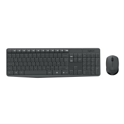Logitech MK235 Wireless and Mouse Combo Keyboard - German Layout - Grey