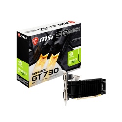 MSI N730K 2GD3H LPV1 NVIDIA GeForce GT 730 2GB GDDR3 Graphics Card