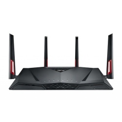 ASUS AC3100 Gigabit Ethernet Dual Band 2.4GHz / 5GHz Wireless Router - Black, Red