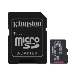 16GB Kingston Technology Industrial UHS-I Class 10 Micro SDHC Memory Card