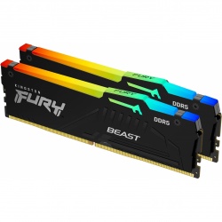 32GB Kingston Technology Fury Beast RGB DDR5 6000MHz CL36 Dual Channel Kit (2 x 16GB)