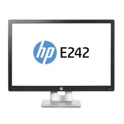 HP EliteDisplay E242 24-inch Full HD IPS Matt Black and Silver Computer Monitor