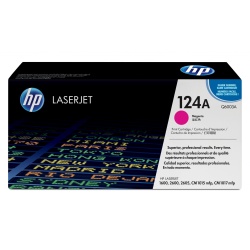 HP LaserJet Toner Cartridge - 124A - Q6003A - Magenta - 2000 Page Yield