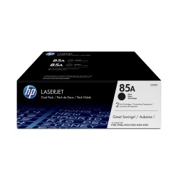 HP LaserJet Toner Cartridge - 85A - CE285AD - (Dual Pack) Black -  1600 Page Yield