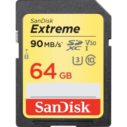 64GB Sandisk Extreme SDXC UHS-I Class 10 Memory Card 90MB/sec