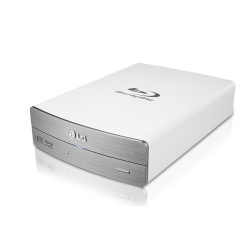 LG External Blu-ray Disc Writer Drive - BE16NU50 - Stainless Steel