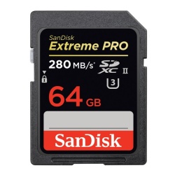 64GB Sandisk Extreme Pro - SDXC UHS-II Class 3 - SDSDXPB-064G-A46 - Memory Card