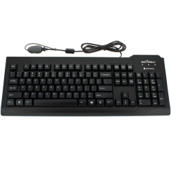 Seal Shield Silver Seal QWERTY Keyboard SSKSV207L Black - US Layout