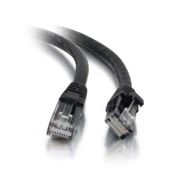 C2G Cat5e Snagless Booted Unshielded (UTP) Network Patch Cable 0.5 Meters Black