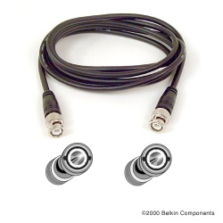 Belkin 50-Ohm 6ft Coaxial Cable - Black 