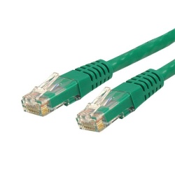 StarTech Cat6 10ft Molded Patch Cable Cord - Green