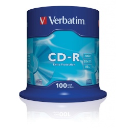 Verbatim CD-R Extra Protection CD-R 700MB 100-Pack Spindle
