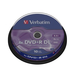 Verbatim DVD+R 8x 8.5GB 10-Pack Spindle