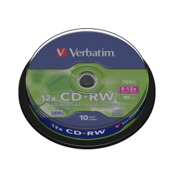 Verbatim CD-RW 12x 700MB 10-Pack Spindle