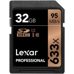 32GB Lexar Professional SDHC UHS-I Class 10 Memory Card