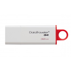 32GB Kingston DataTraveler USB3.0 Flash Drive White/Red