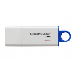 16GB Kingston DataTraveler G4 USB3.0 (3.1 Gen 1) Flash Drive White/Blue 