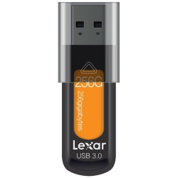 256GB Lexar JumpDrive S57 USB3.0 Flash Drive Black Orange