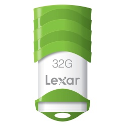 32GB Lexar JumpDrive V30 USB2.0 Flash Drive Green White