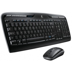 Logitech MK330 RF Wireless QWERTY Keyboard and Mouse Combo Black - UK Layout