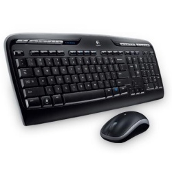 Logitech MK320 Keyboard and Mouse RF Wireless 2.4GHz Black Keyboard - US Layout