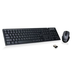 IOGEAR Wireless Keyboard and Mouse Combo 2.4GHz QWERTY Black - US Layout