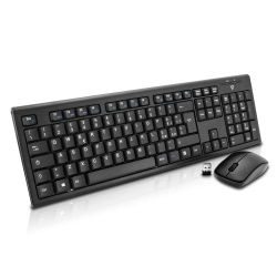 V7 RF Wireless QWERTY Keyboard and Mouse - Italian Layout
