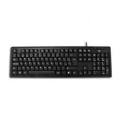 V7 USB Wired  QWERTY Keyboard and Mouse - Spanish Layout