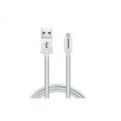 AData Android USB to Micro USB Charging/Sync Cable, 100cm - Silver