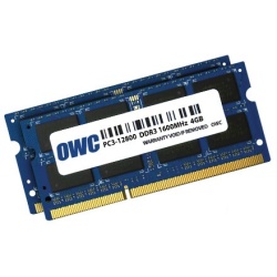 8GB OWC DDR3L SO-DIMM PC3-12800 1600MHz CL11, 1.35V Dual Channel Kit (2x 4GB)