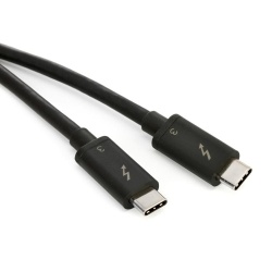 C2G Thunderbolt 3 Cable 0.45 m (1.5 ft) Male/Male Black