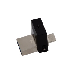 64GB Kingston DataTraveler microDuo 3.0 USB Flash Drive - Black