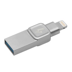 128GB Kingston DataTraveler Bolt Duo USB 3.0 Flash Drive - Silver