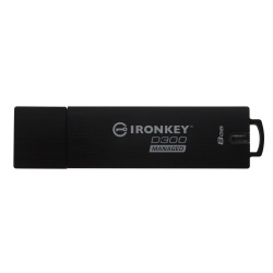 128GB Kingston Ironkey D300SM Encrypted USB 3.0 Flash Drive - Black