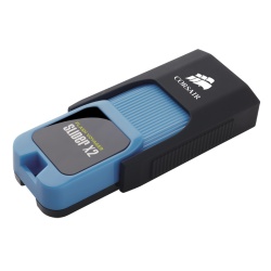 64GB Corsair Flash Voyager Slider X2 USB 3.0 Flash Drive - Black/Blue