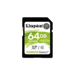 64GB Kingston Canvas Select SDXC Memory Card UHS-I CL10
