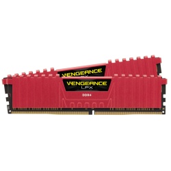 16GB Corsair Vengeance LPX DDR4 2400MHz PC4-19200 CL14 Dual Channel Kit (2x 8GB) Red