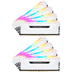 128GB Corsair Vengeance RGB Pro DDR4 3000MHz PC4-24000 CL16 Octuple Channel Kit (8x 16GB) White
