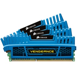 16GB Corsair Vengeance DDR3 1600MHz PC3-12800 CL9 Quad Channel Kit (4x 4GB) Blue