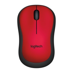 Logitech M220 Silent Wireless Mouse - Red