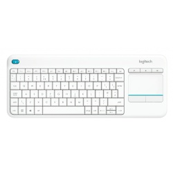 Logitech K400 Plus Wireless Touch Keyboard - French Layout - White