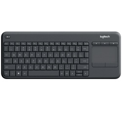 Logitech K400 Plus Wireless Touch Keyboard - German Layout - Grey