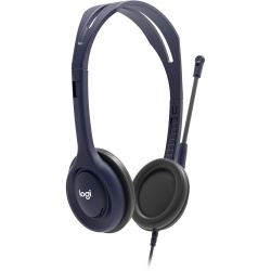 Logitech Wired Audio Jack Education Headset - 5 Pack - Blue