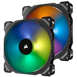 Corsair ML140 Pro PWM RGB 140mm Computer Case Fans - Dual Pack