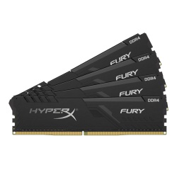 64GB Kingston HyperX Fury DDR4 2400MHz PC4-19200 CL15 Quad Channel Kit (4x 16GB)