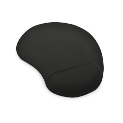 Ednet Gel Mouse Pad w/Wrist Rest - Black