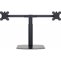 Vision Flat-Panel Dual Gas Desk Stand - Up to 27-inch - Black