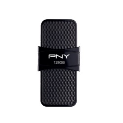 128GB PNY Duo Link OTG USB 3.1 Type-A Flash Drive - Black