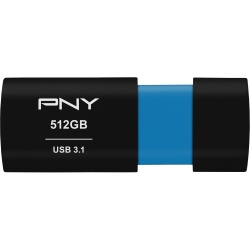 512GB PNY Elite-X Fit USB 3.1 Type-A Flash Drive - Black